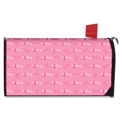 Be Strong Breast Cancer Pattern Print Mailbox Cover