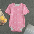 Be Strong Breast Cancer Pattern Print Men's Bodysuit