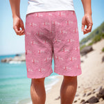 Be Strong Breast Cancer Pattern Print Men's Cargo Shorts