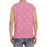 Be Strong Breast Cancer Pattern Print Men's Fitness Tank Top