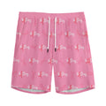 Be Strong Breast Cancer Pattern Print Men's Athletic Shorts