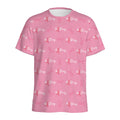 Be Strong Breast Cancer Pattern Print Men's Athletic T-Shirt