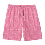 Be Strong Breast Cancer Pattern Print Men's Swim Trunks