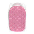 Be Strong Breast Cancer Pattern Print Mesh Laundry Hamper