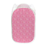 Be Strong Breast Cancer Pattern Print Mesh Laundry Hamper