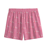 Be Strong Breast Cancer Pattern Print Mesh Shorts