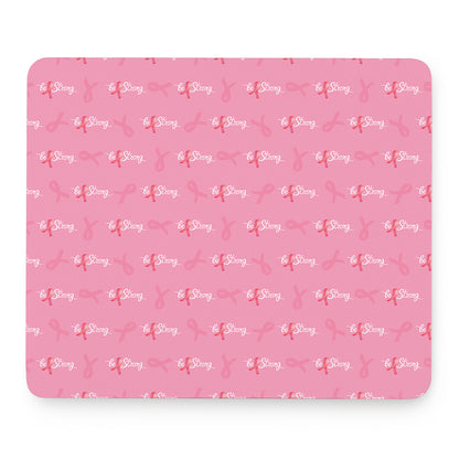 Be Strong Breast Cancer Pattern Print Mouse Pad