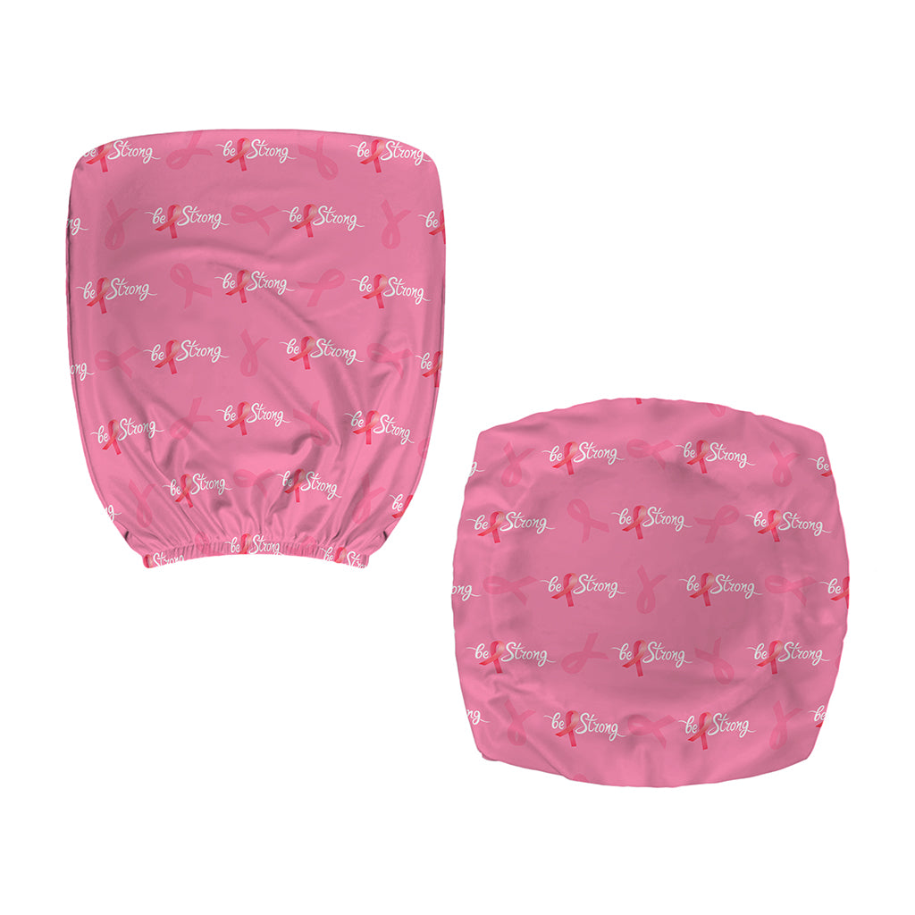 Be Strong Breast Cancer Pattern Print Office Chair Cover