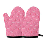 Be Strong Breast Cancer Pattern Print Oven Mitts