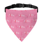 Be Strong Breast Cancer Pattern Print Over The Collar Dog Bandana