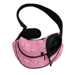Be Strong Breast Cancer Pattern Print Pet Sling Carrier