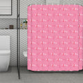 Be Strong Breast Cancer Pattern Print Polyester Shower Curtain