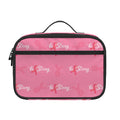 Be Strong Breast Cancer Pattern Print Portable Lunch Bag