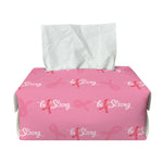 Be Strong Breast Cancer Pattern Print Rectangle Tissue Box Cover
