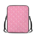 Be Strong Breast Cancer Pattern Print Rectangular Crossbody Bag