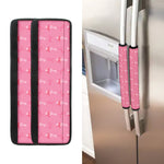 Be Strong Breast Cancer Pattern Print Refrigerator Handle Covers