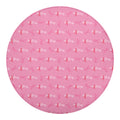 Be Strong Breast Cancer Pattern Print Round Blanket