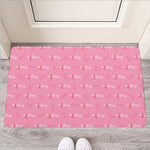 Be Strong Breast Cancer Pattern Print Rubber Doormat