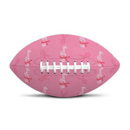 Be Strong Breast Cancer Pattern Print Rugby Ball