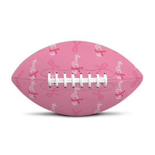 Be Strong Breast Cancer Pattern Print Rugby Ball