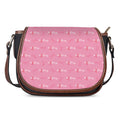 Be Strong Breast Cancer Pattern Print Saddle Bag