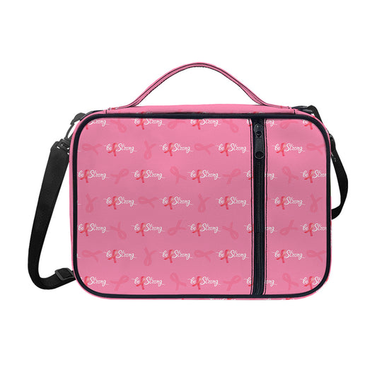 Be Strong Breast Cancer Pattern Print Shoulder Strap Bible Bag