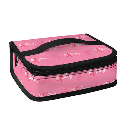 Be Strong Breast Cancer Pattern Print Small Lunch Bag