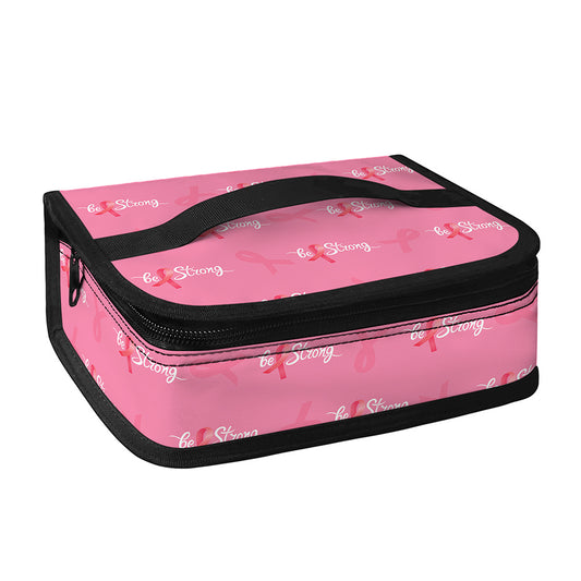 Be Strong Breast Cancer Pattern Print Small Lunch Bag