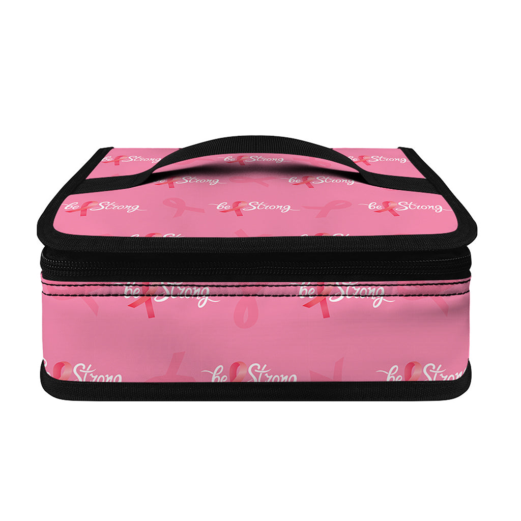 Be Strong Breast Cancer Pattern Print Small Lunch Bag