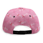 Be Strong Breast Cancer Pattern Print Snapback Cap