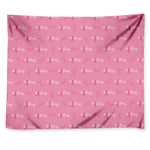 Be Strong Breast Cancer Pattern Print Tapestry
