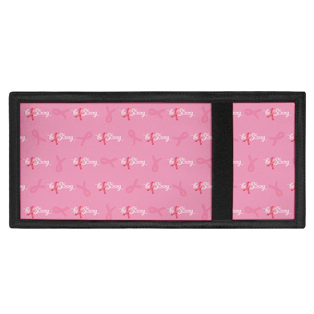 Be Strong Breast Cancer Pattern Print Trifold Wallet