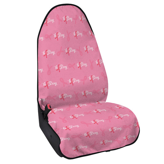 Be Strong Breast Cancer Pattern Print Waterproof Car Seat Cover