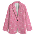 Be Strong Breast Cancer Pattern Print Women's Blazer