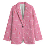 Be Strong Breast Cancer Pattern Print Women's Blazer