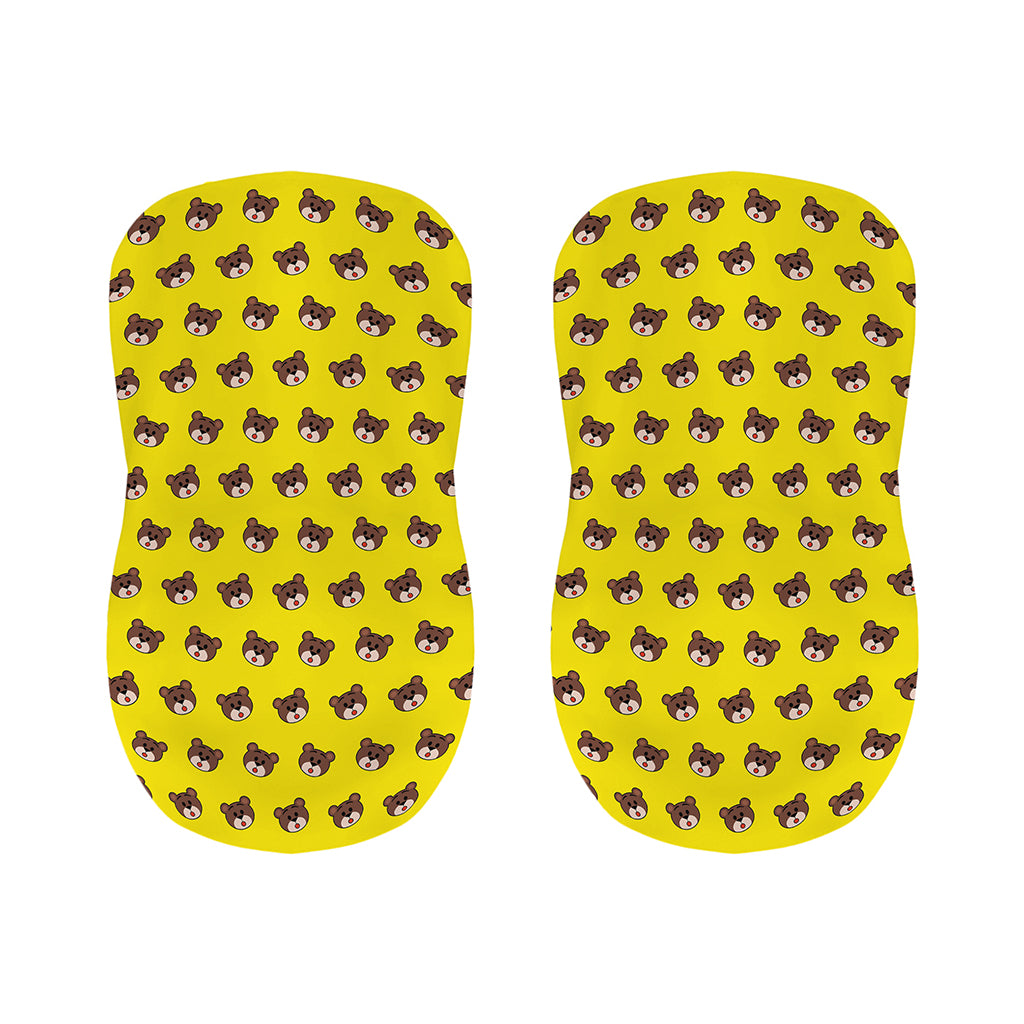 Bear Emoji Pattern Print Bar Stool Covers