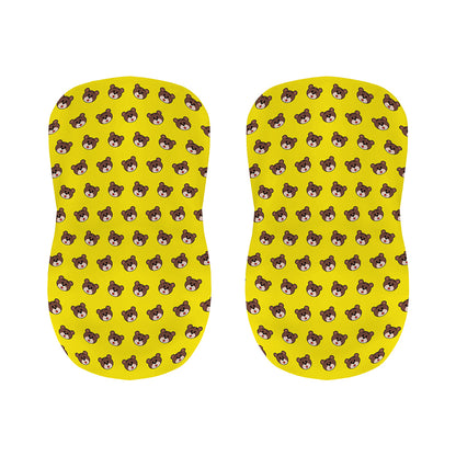 Bear Emoji Pattern Print Bar Stool Covers