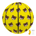 Bear Emoji Pattern Print Basketball