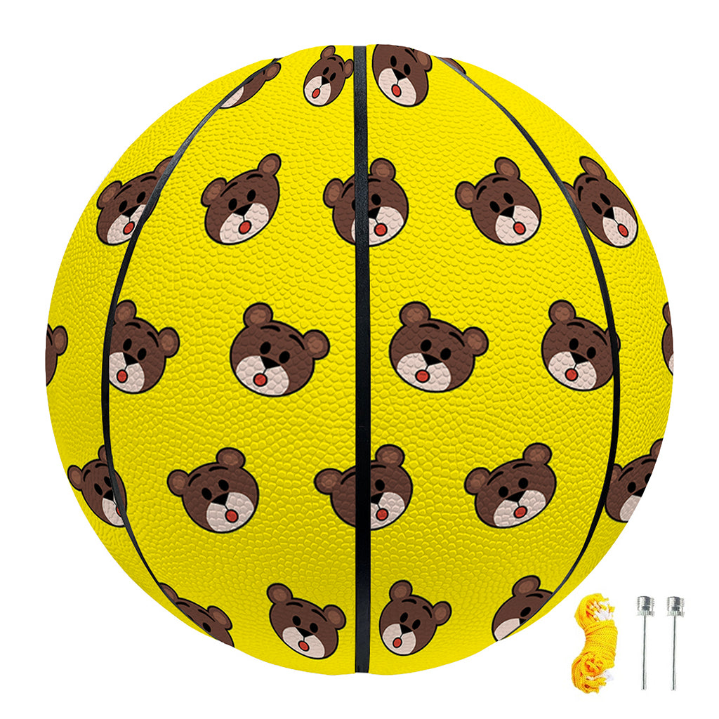 Bear Emoji Pattern Print Basketball