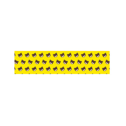 Bear Emoji Pattern Print Bed Runner