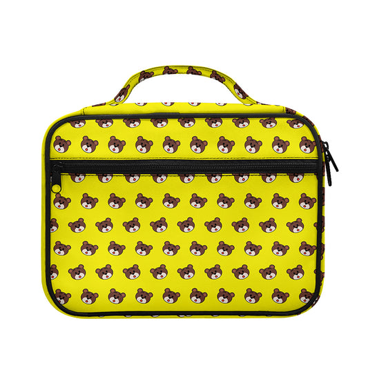 Bear Emoji Pattern Print Briefcase Bible Bag