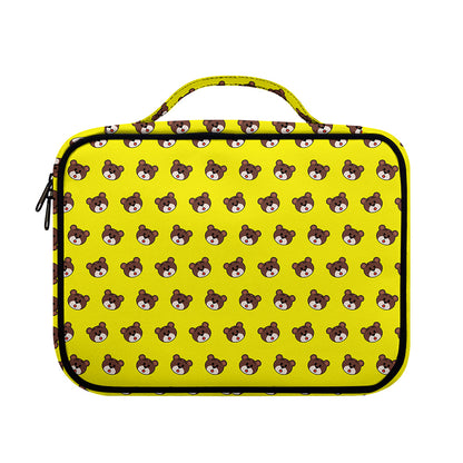 Bear Emoji Pattern Print Briefcase Bible Bag