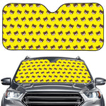 Bear Emoji Pattern Print Car Windshield Sun Shade