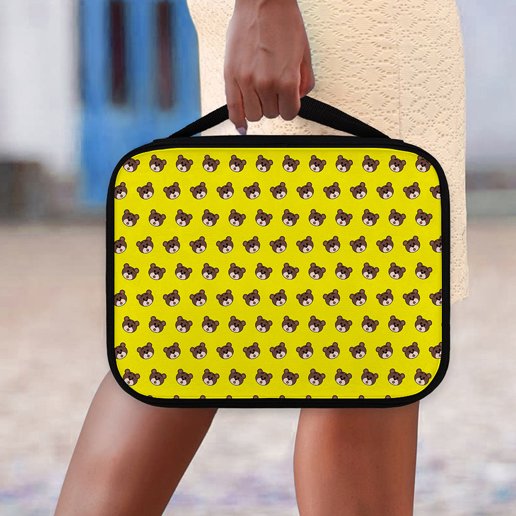 Bear Emoji Pattern Print Classic Bible Case