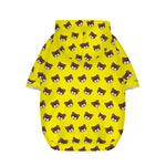 Bear Emoji Pattern Print Dog Zip Up Hoodie
