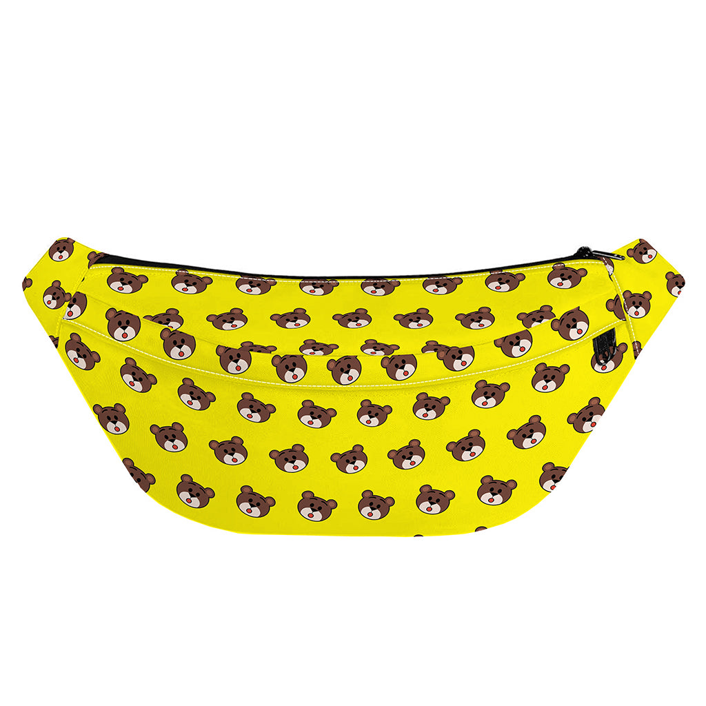 Bear Emoji Pattern Print Fanny Pack