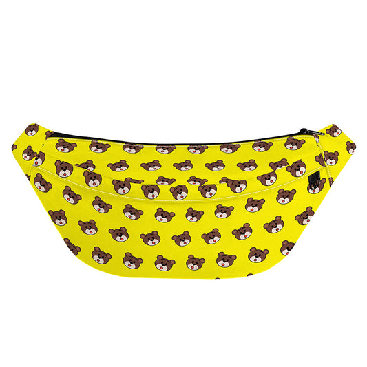 Bear Emoji Pattern Print Fanny Pack