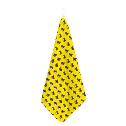 Bear Emoji Pattern Print Hand Towel