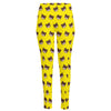 Bear Emoji Pattern Print High-Waisted Pocket Leggings