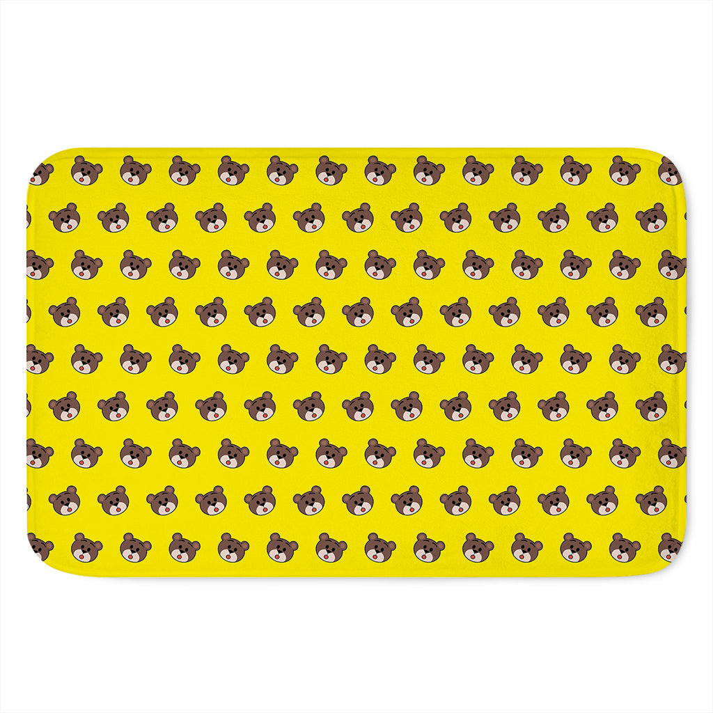 Bear Emoji Pattern Print Indoor Door Mat